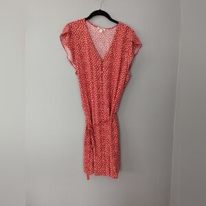 Goodthreads Dress. Women's XL. Button front dress. Floral dress.